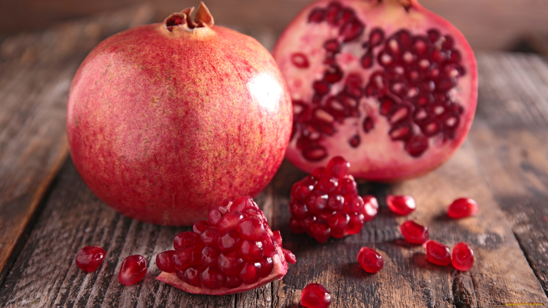 еда, гранат, зерна