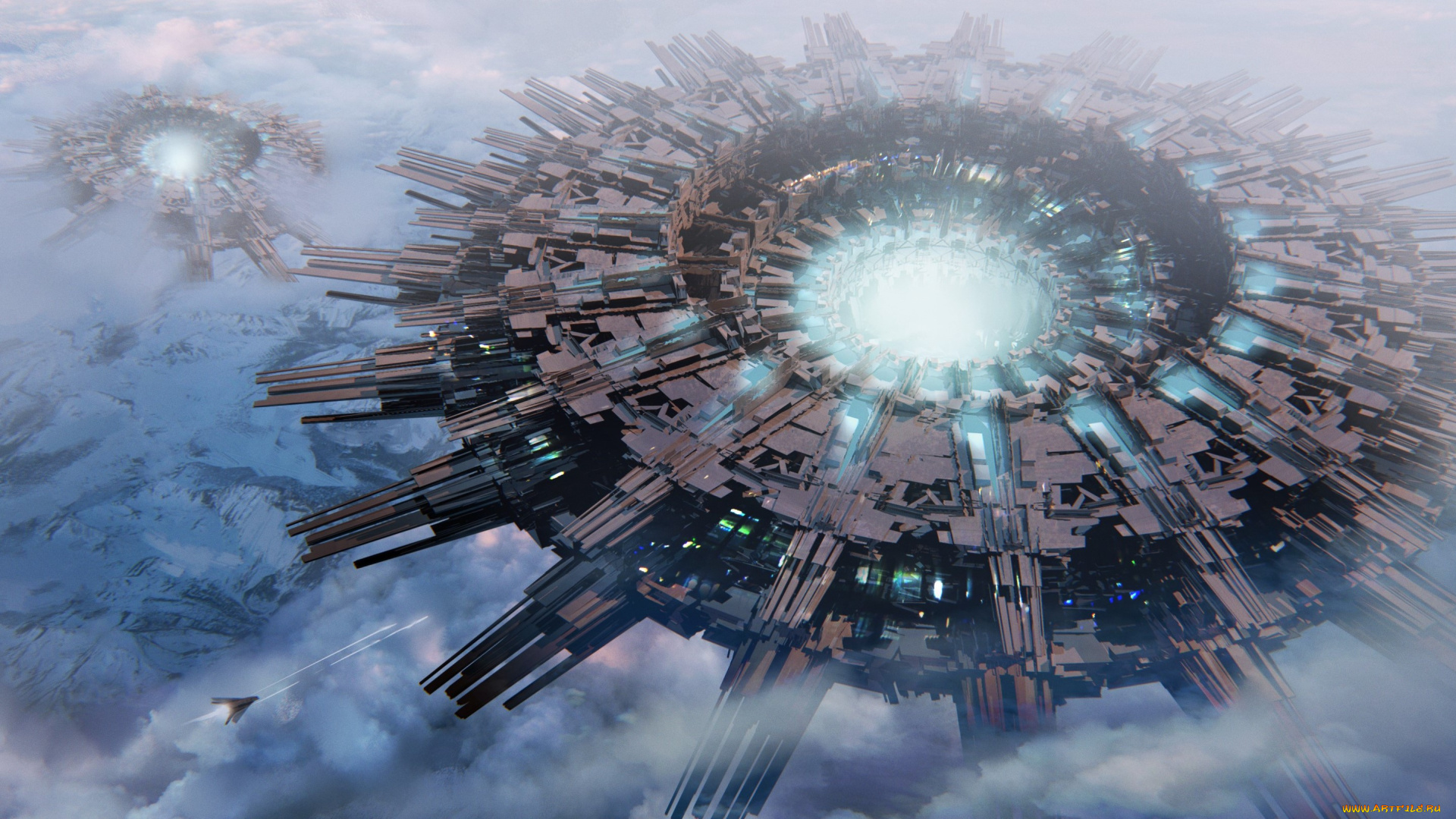 фэнтези, космические, корабли, , звездолеты, , станции, полет, космический, корабль, вселенная