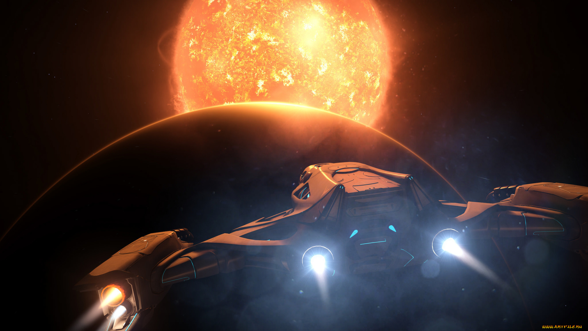 фэнтези, космические, корабли, , звездолеты, , станции, космический, корабль, звезды, планета, солнце, космос