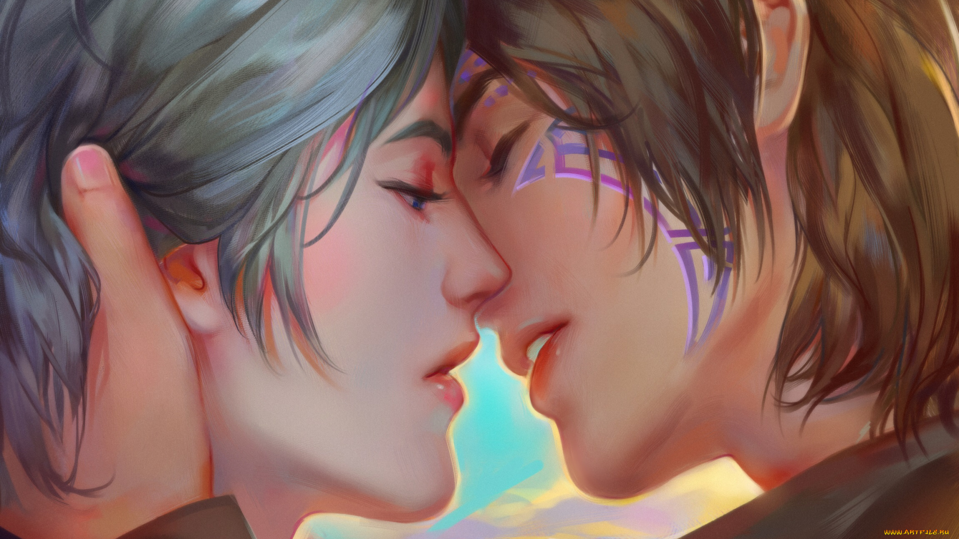 фэнтези, люди, двое