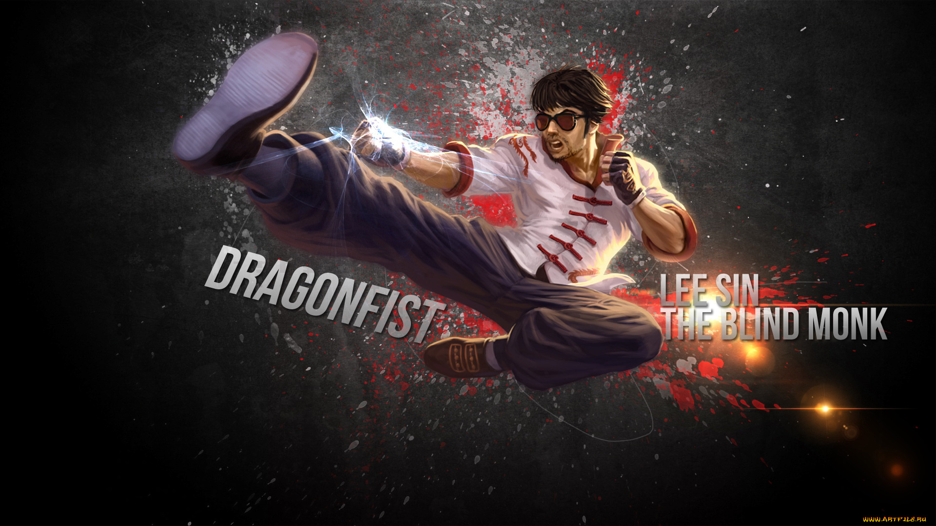 видео, игры, league, of, legends, мужчина, фон, удар, очки, lee, sin