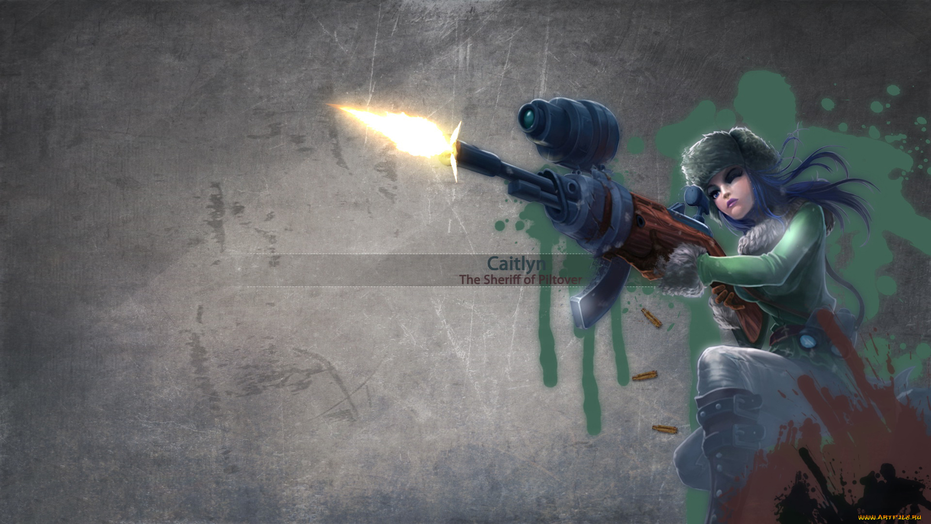 видео, игры, league, of, legends, оружие, фон, девушка, caitlyn