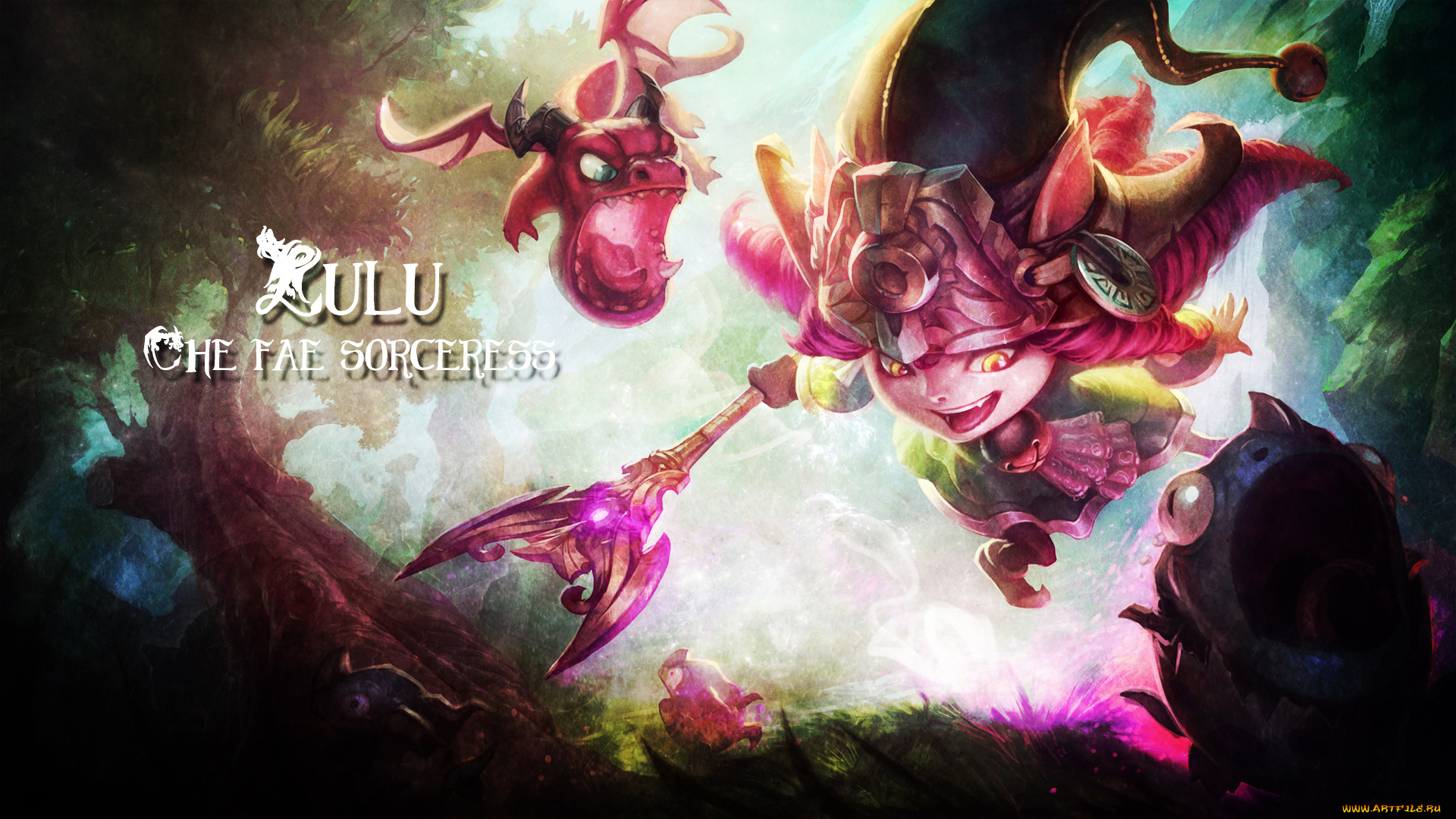 видео, игры, league, of, legends, ребенок, фон, существо, lulu