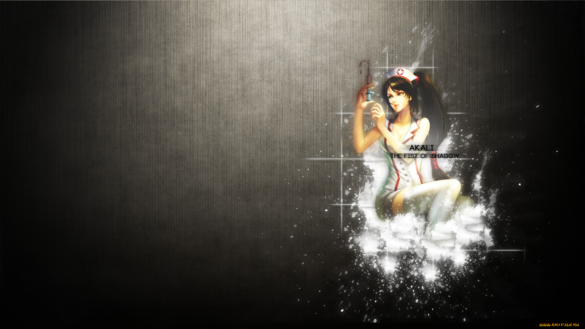 видео, игры, league, of, legends, шприц, фон, девушка, медсестра, akali