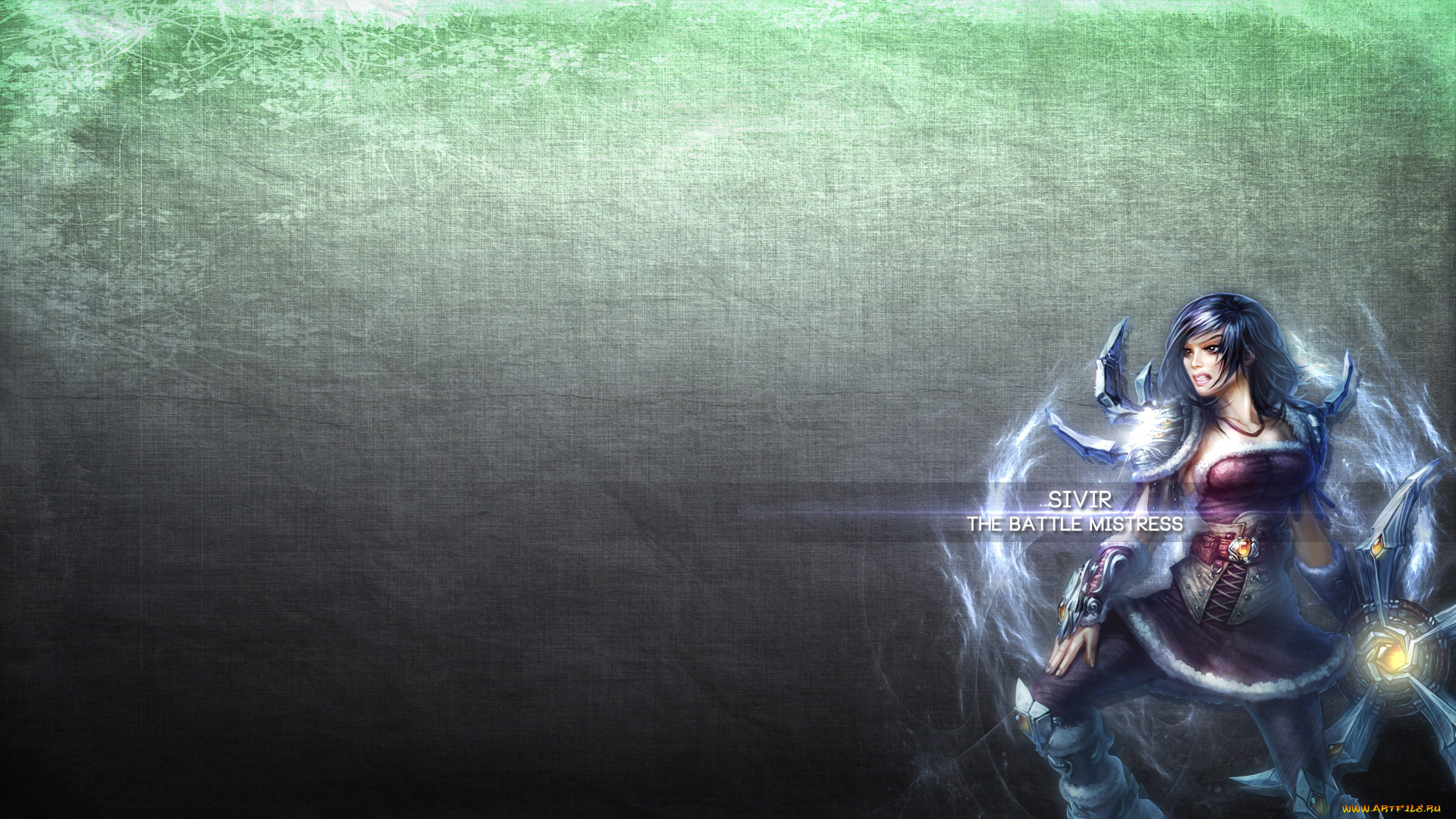 видео, игры, league, of, legends, взгляд, фон, девушка, sivir