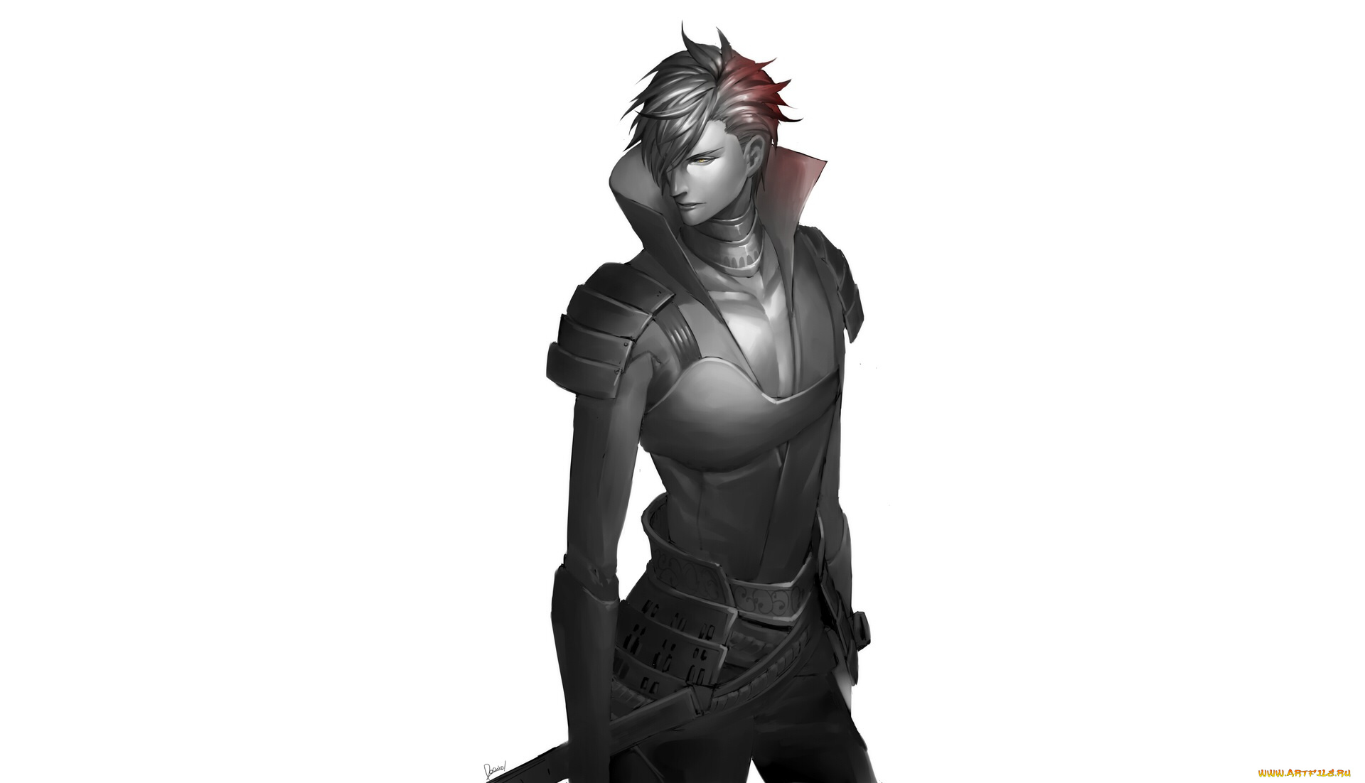 аниме, sengoku, basara, shima, sakon