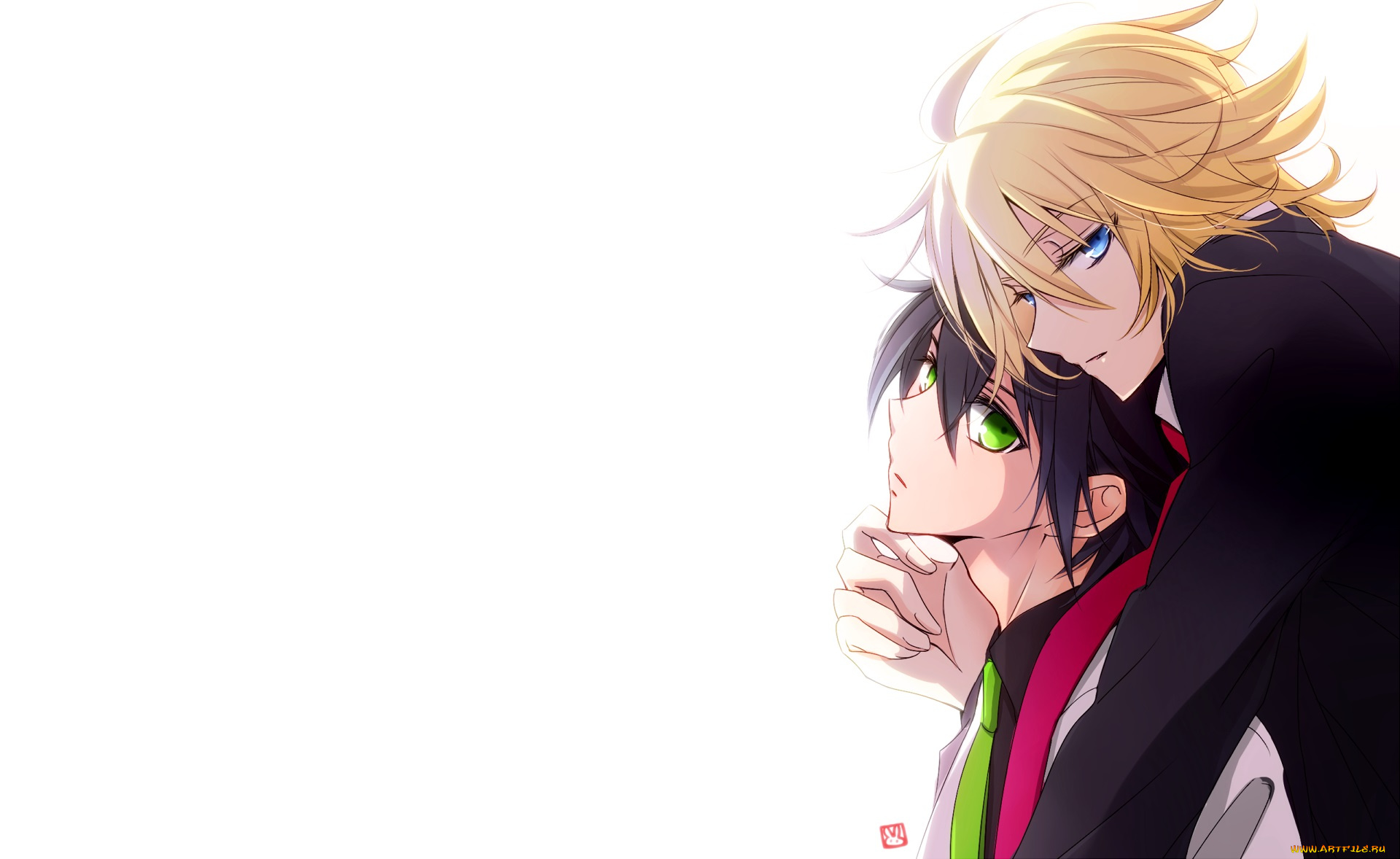 аниме, owari, no, seraph, микаэла, юичиро