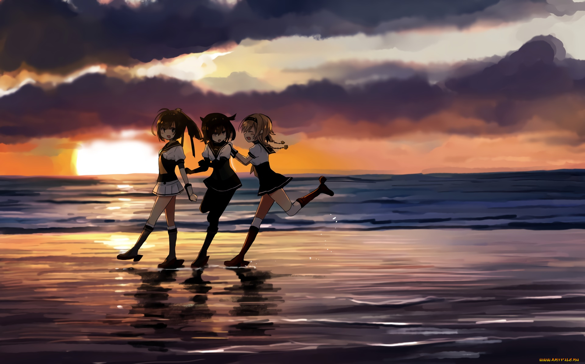 аниме, touhou, девушки