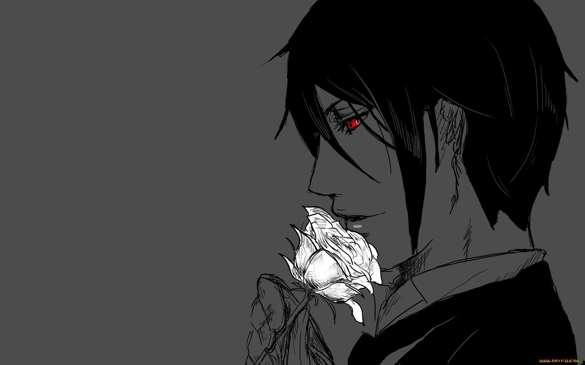 аниме, kuroshitsuji, sebastian, michaelis