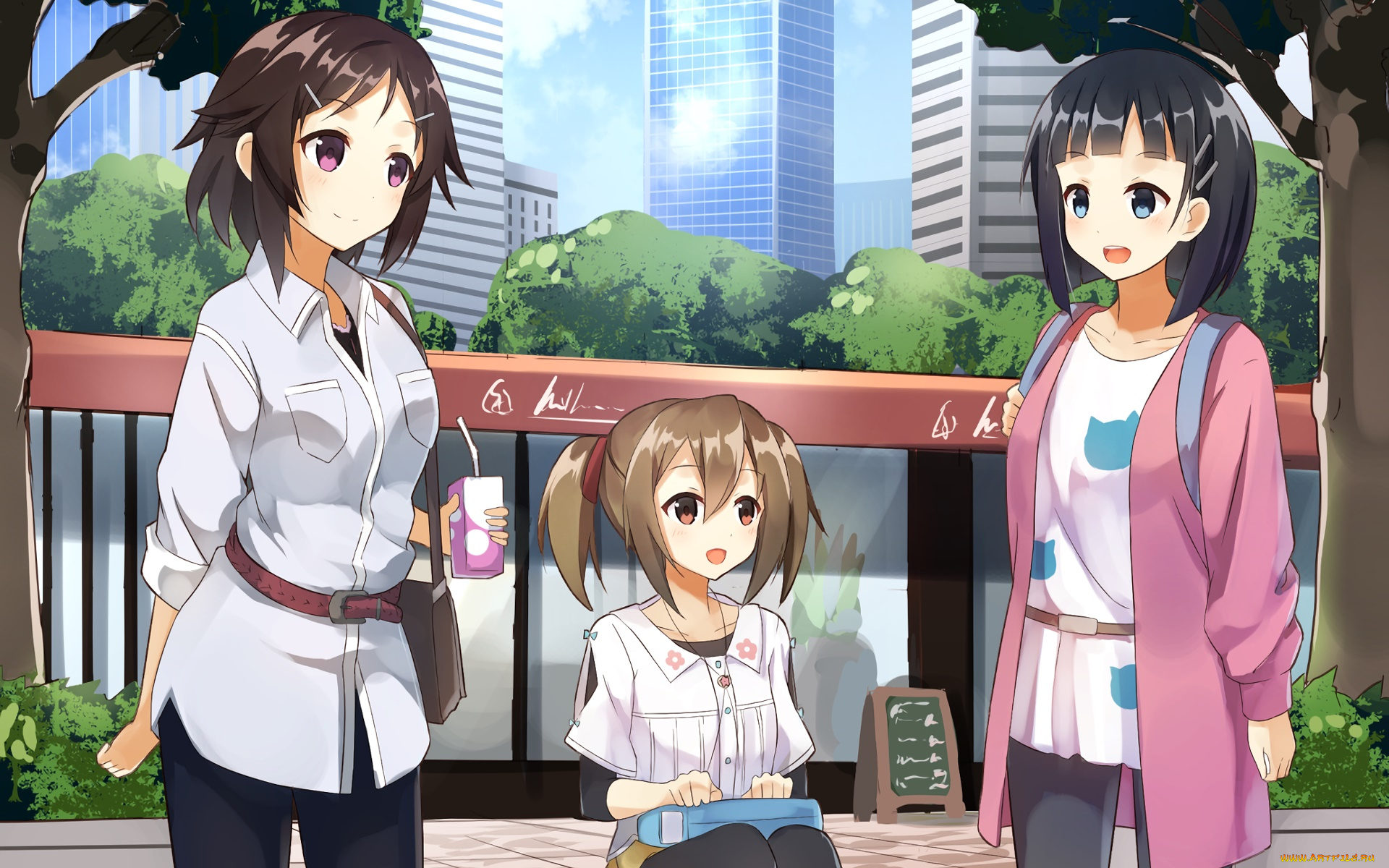 аниме, sword, art, online, фон, взгляд, девушки