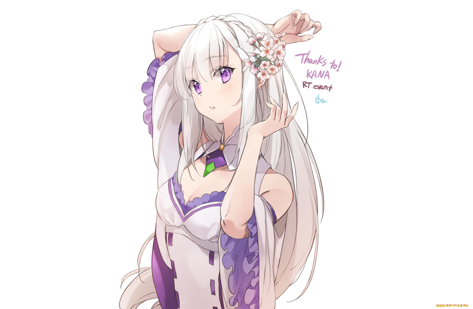 аниме, re, , zero, kara, hajimeru, isekai, seikatsu, эмилия