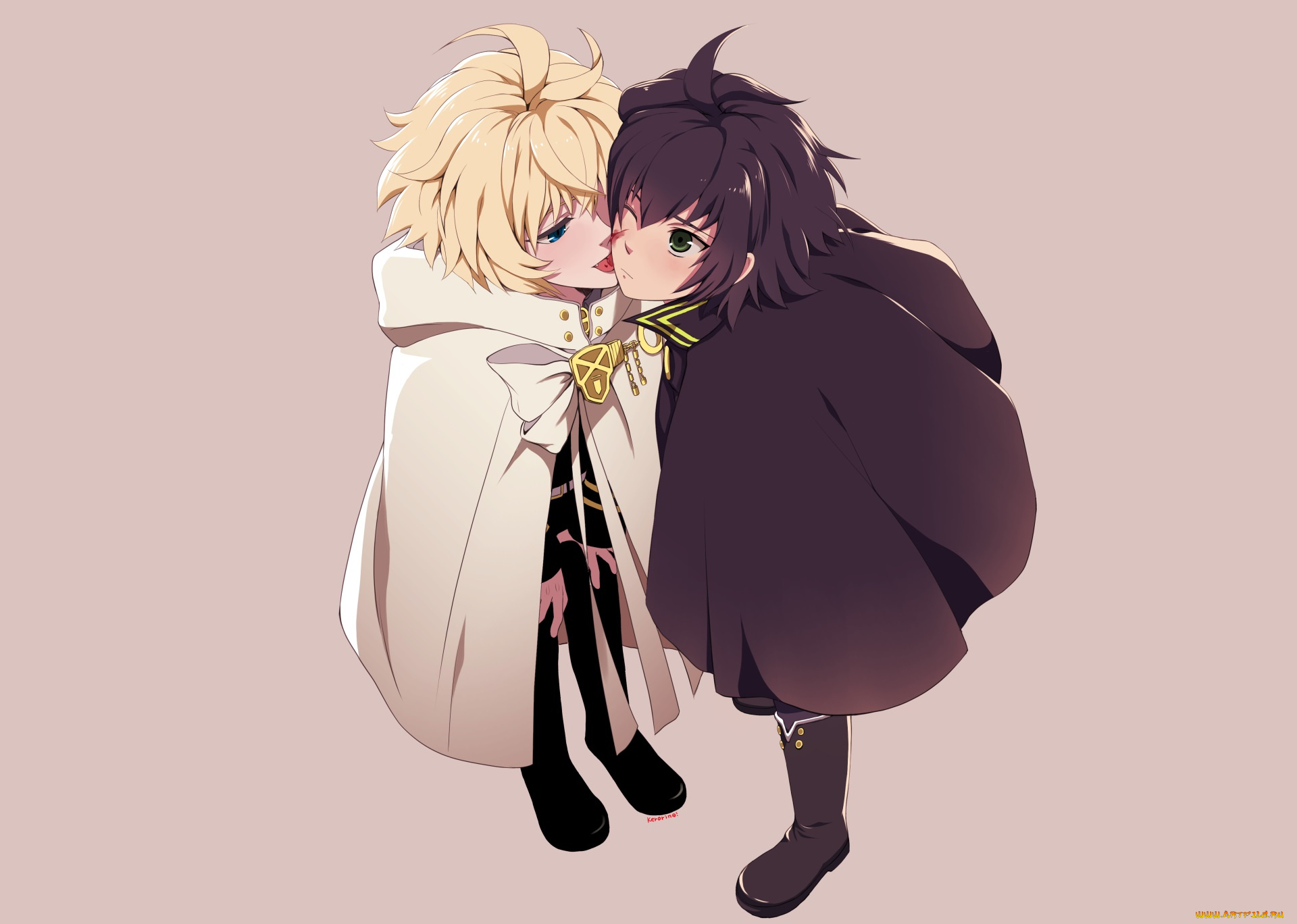 аниме, owari, no, seraph, микаэла, юичиро