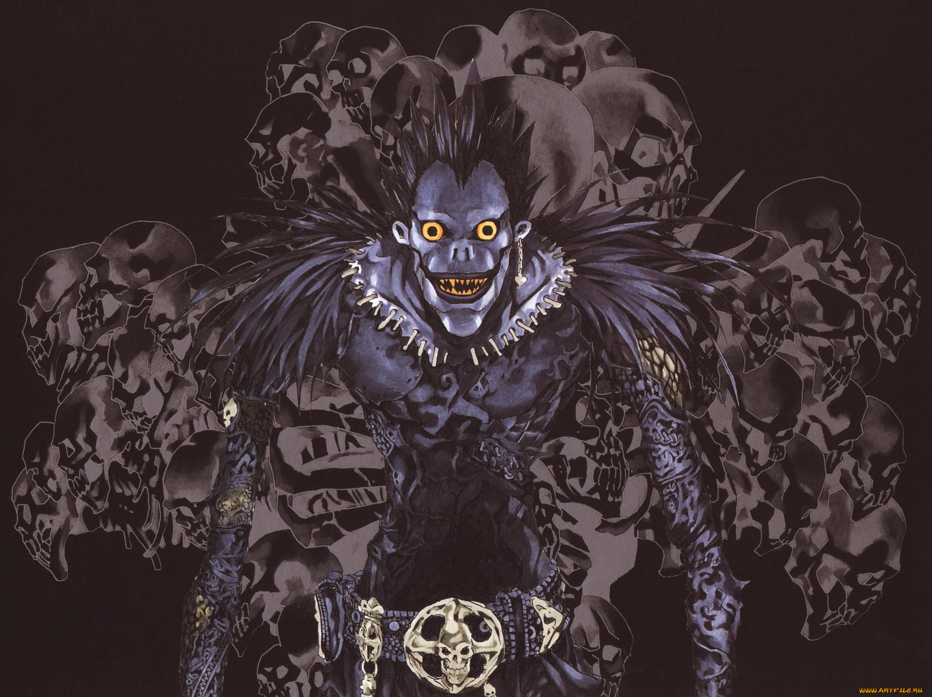аниме, death, note, ryuk