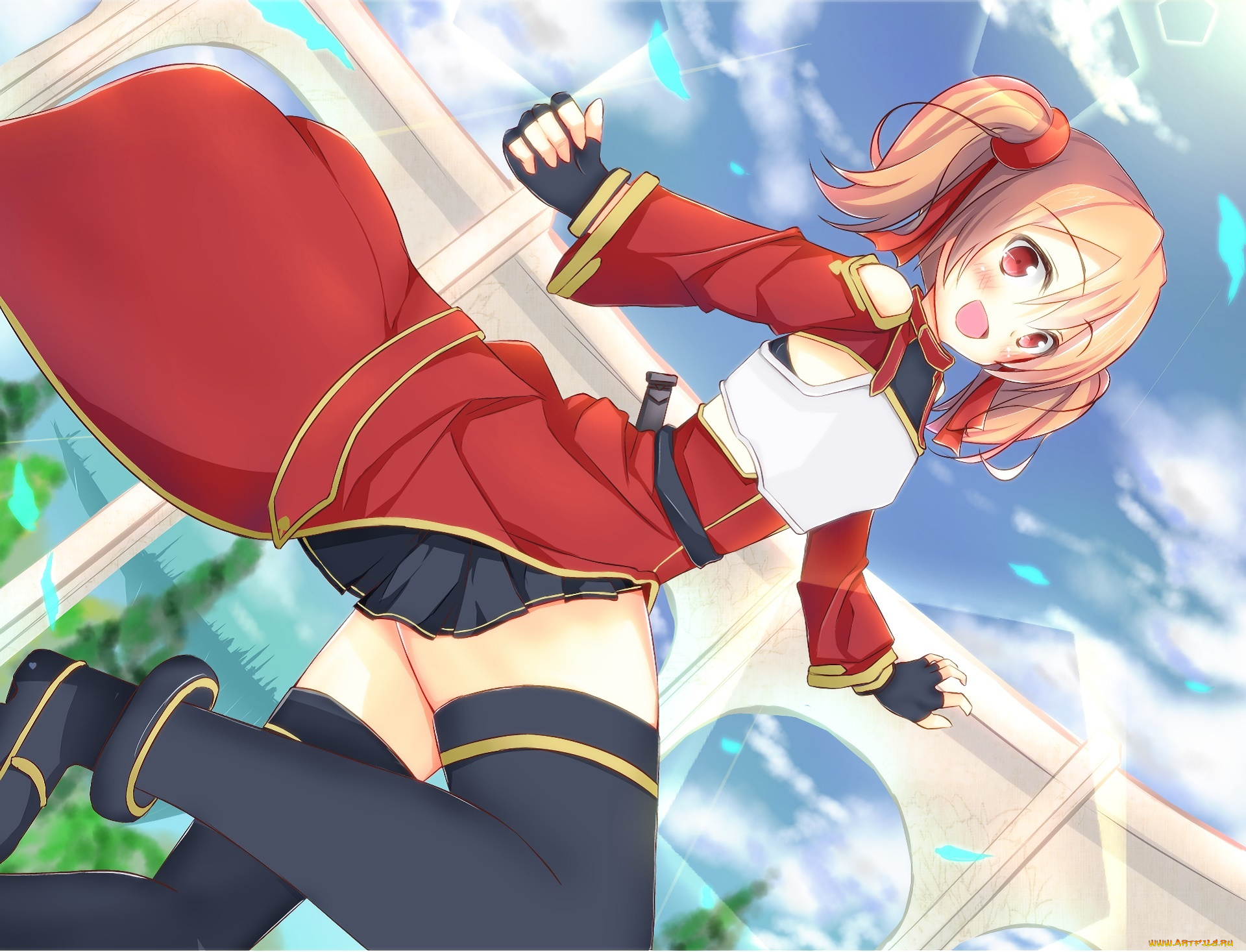 аниме, sword, art, online, фон, взгляд, девушка