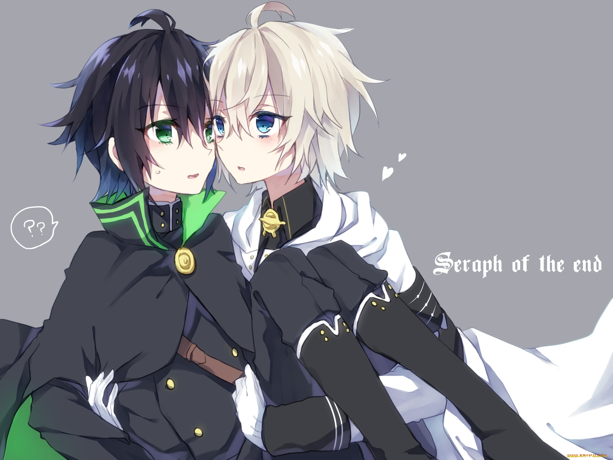 аниме, owari, no, seraph, юичиро, микаэла