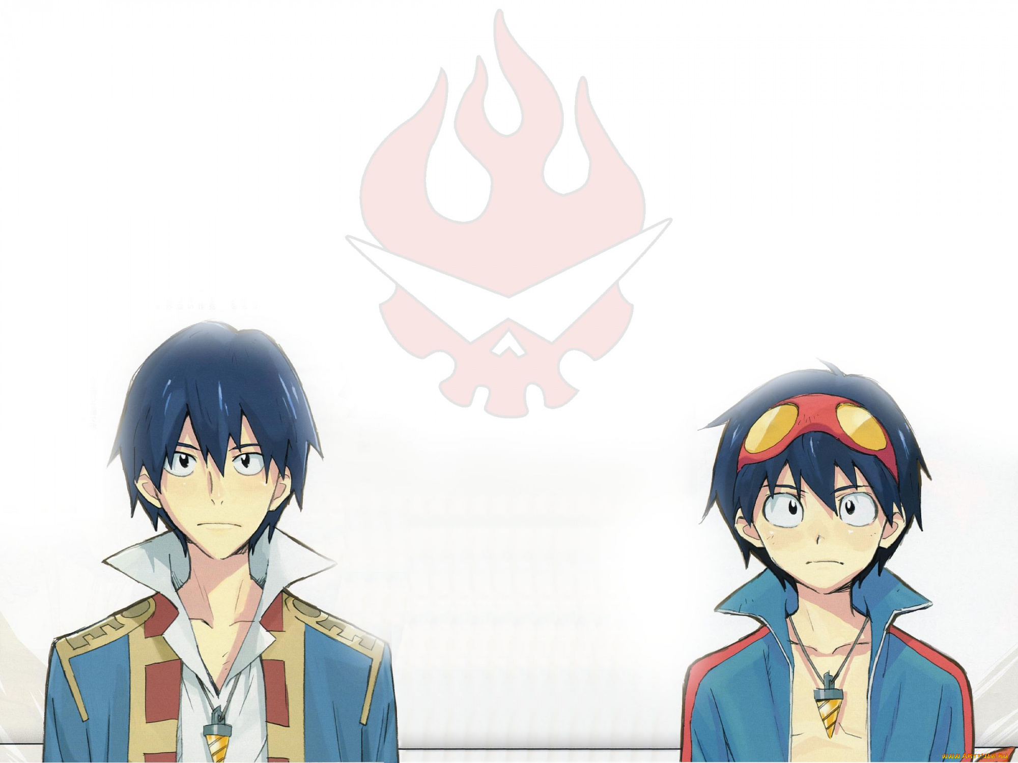 аниме, tengen, toppa, gurren-lagann, simon