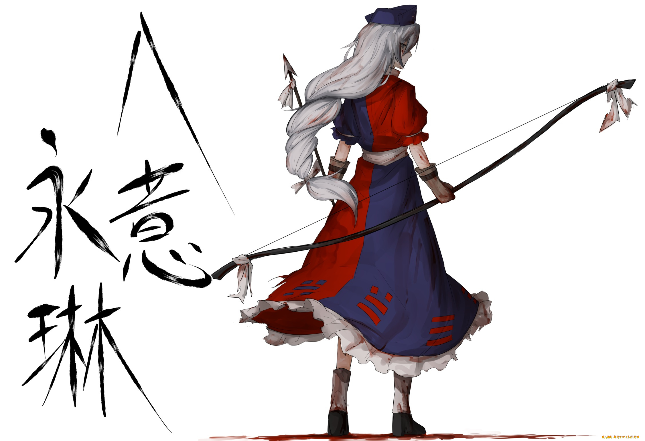 аниме, touhou, yagokoro, eirin