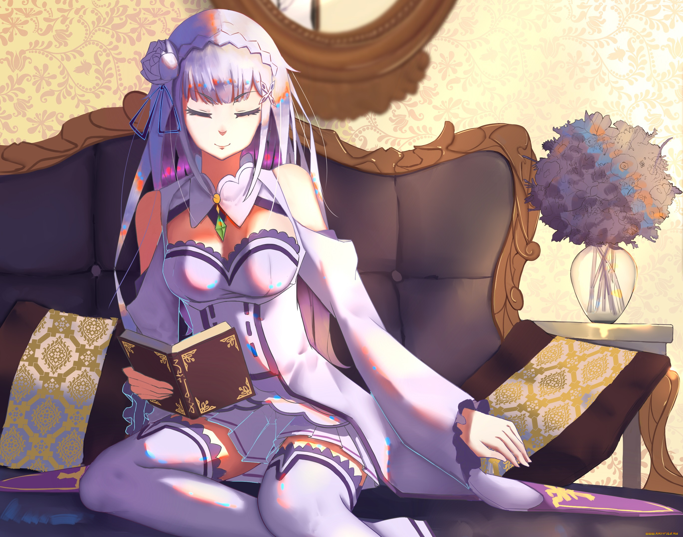 аниме, re, , zero, kara, hajimeru, isekai, seikatsu, эмилия