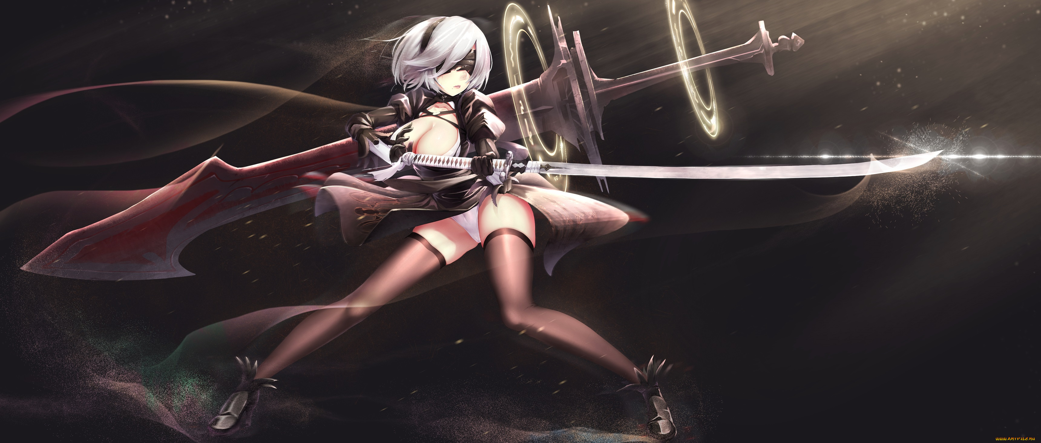 видео, игры, nier, , automata, automata