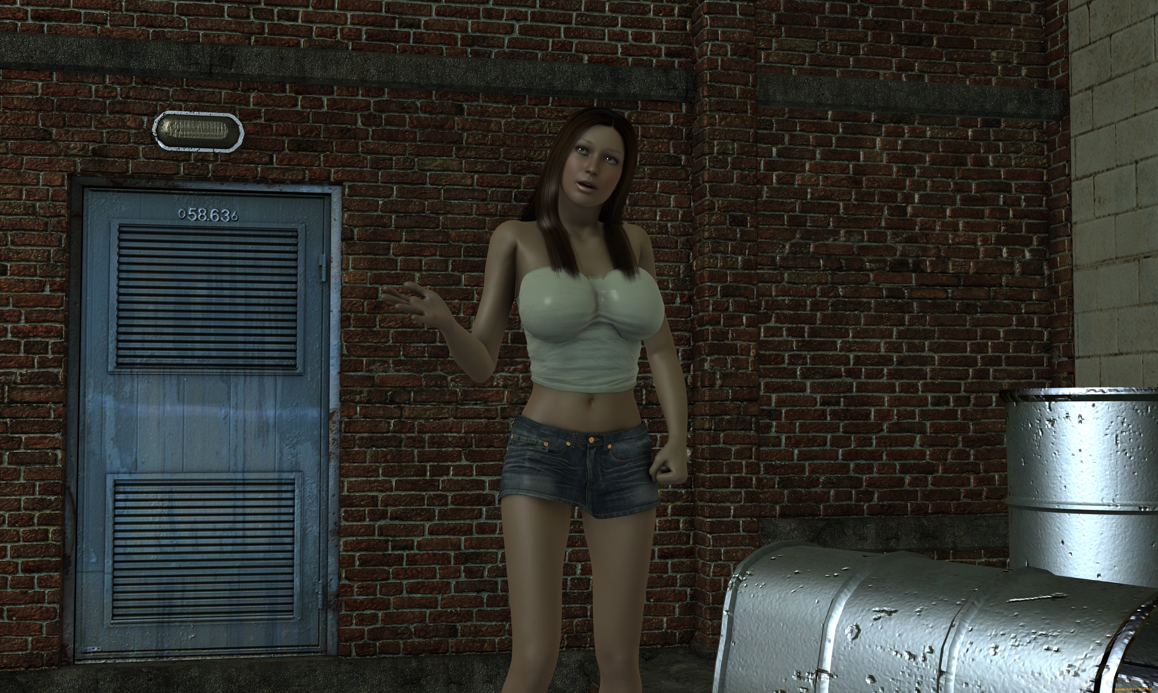 3д, графика, люди, , people, взгляд, девушка, фон