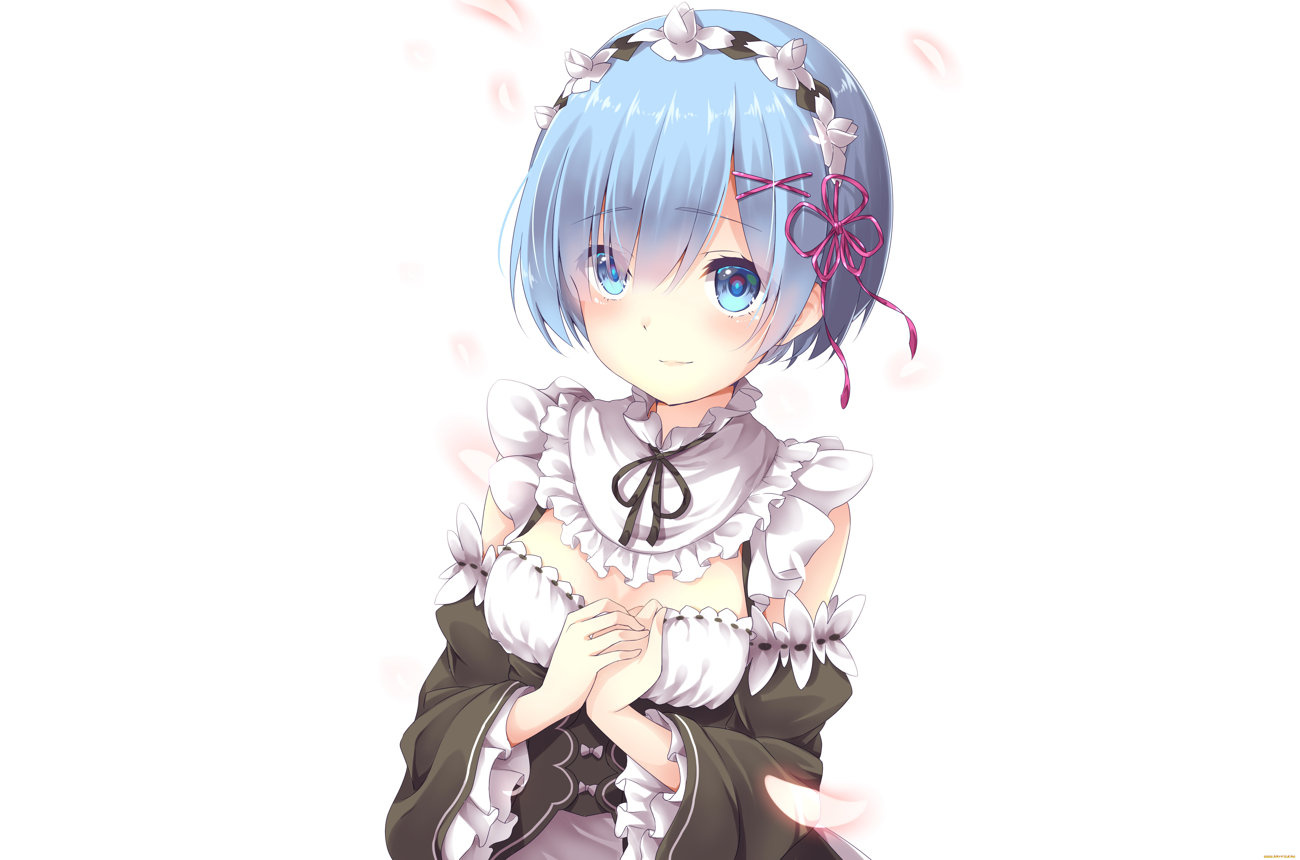аниме, re, , zero, kara, hajimeru, isekai, seikatsu, рем