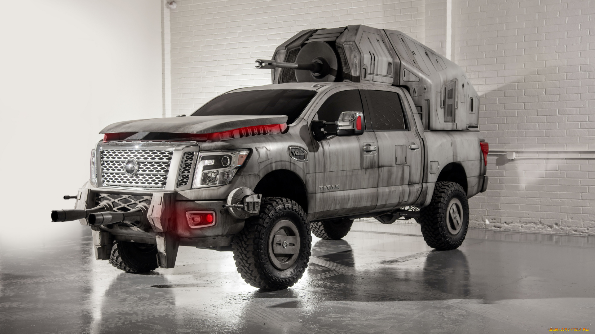 автомобили, custom, pick-up, nissan