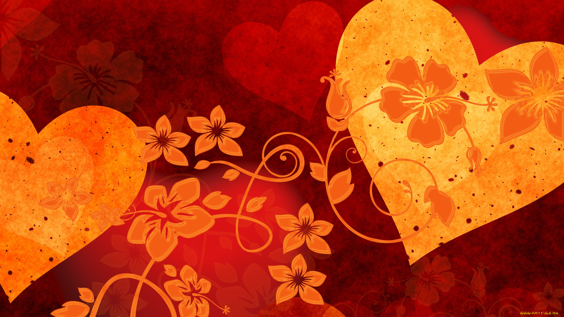 праздничные, день, святого, валентина, , сердечки, , любовь, фон, сердечки