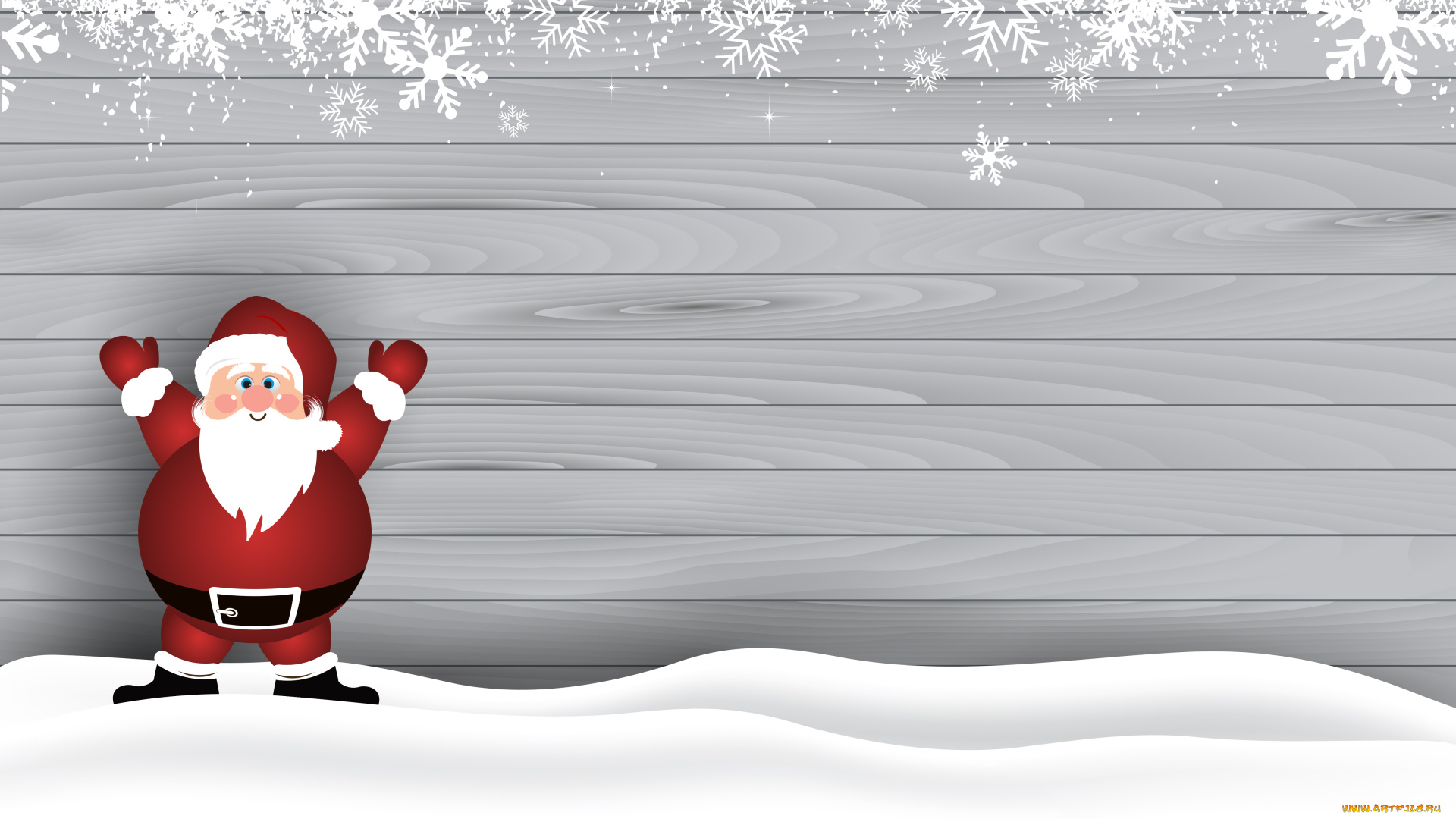 праздничные, векторная, графика, , новый, год, санта, клаус, дед, мороз