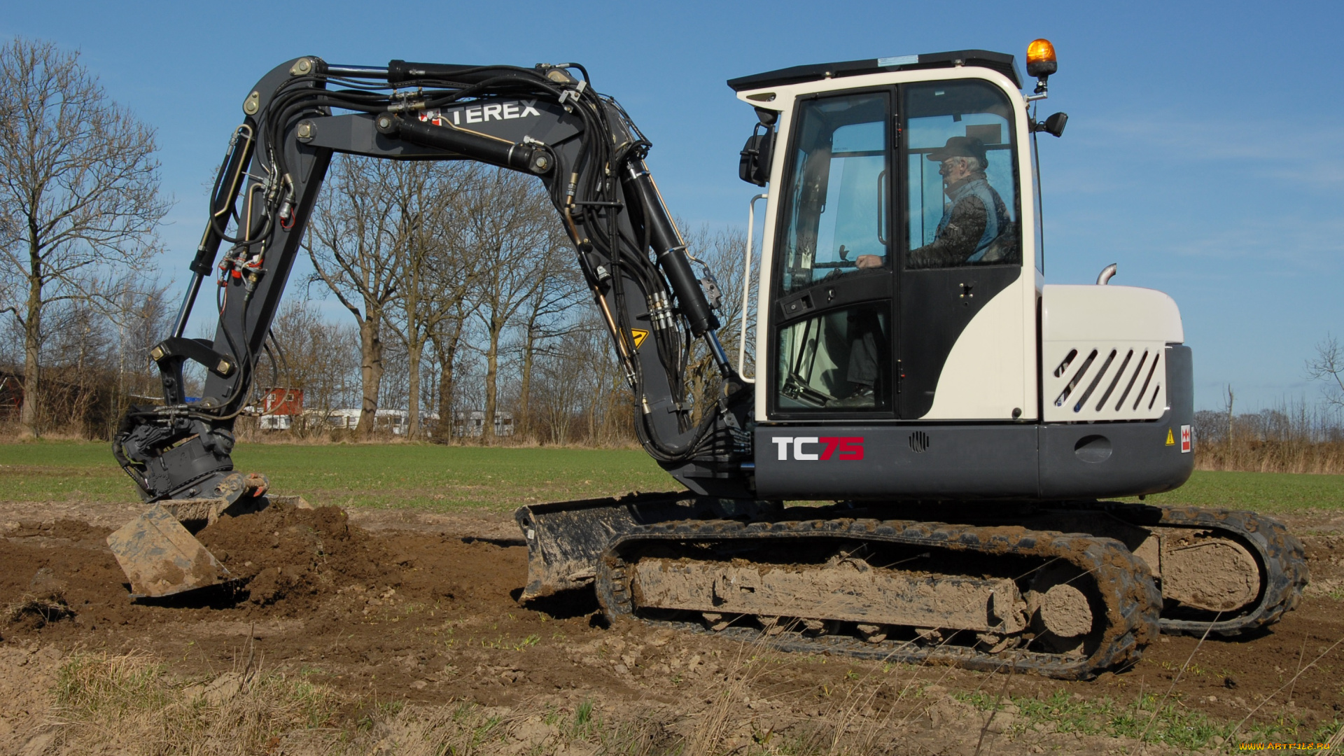 техника, экскаваторы, terex