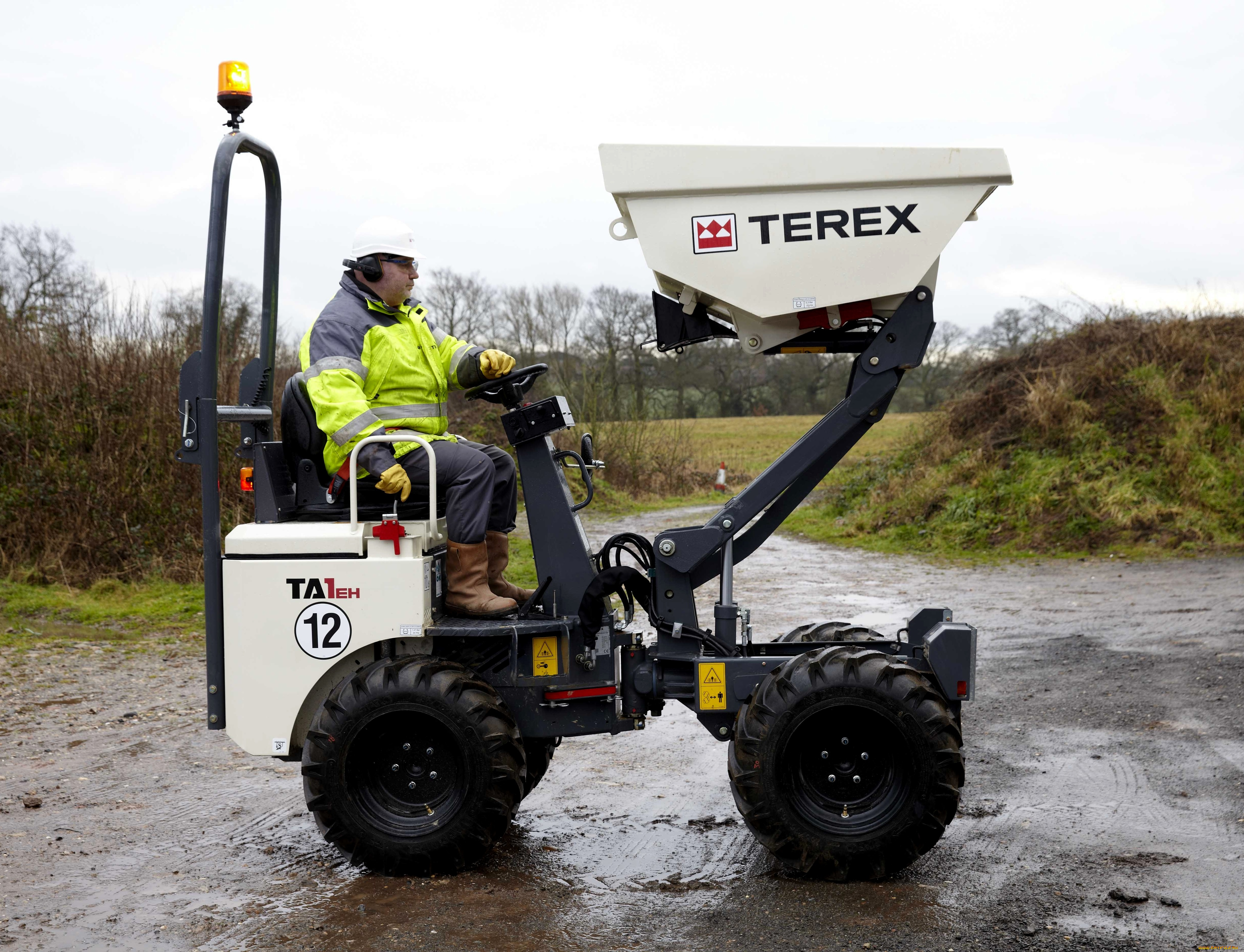 техника, фронтальные, погрузчики, terex
