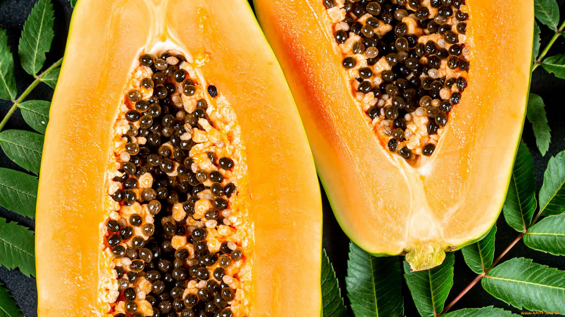 еда, папайя, экзотический, фрукт