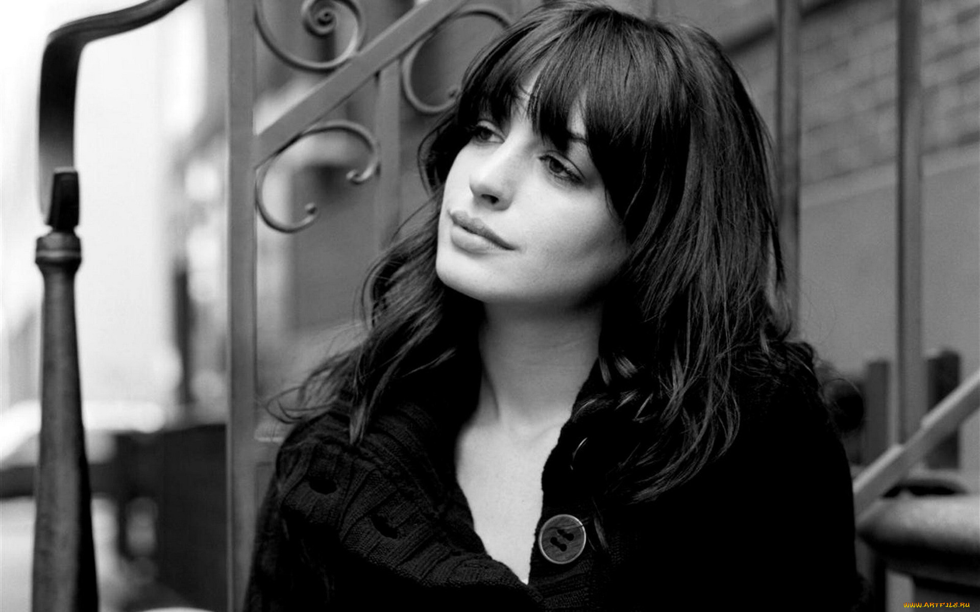 девушки, anne, hathaway, актриса, лицо, кофта