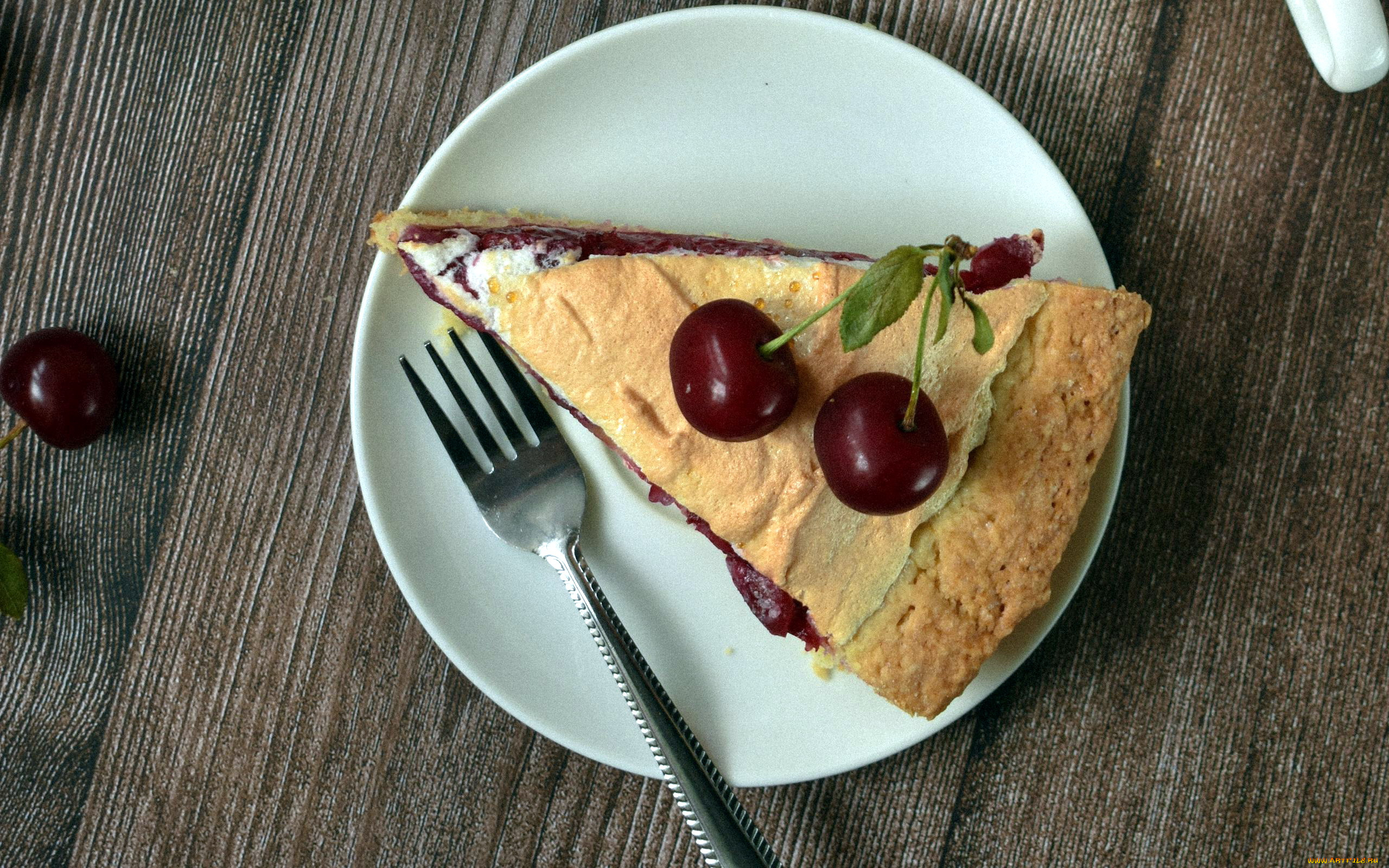 еда, торты, ягоды, торт, вишни