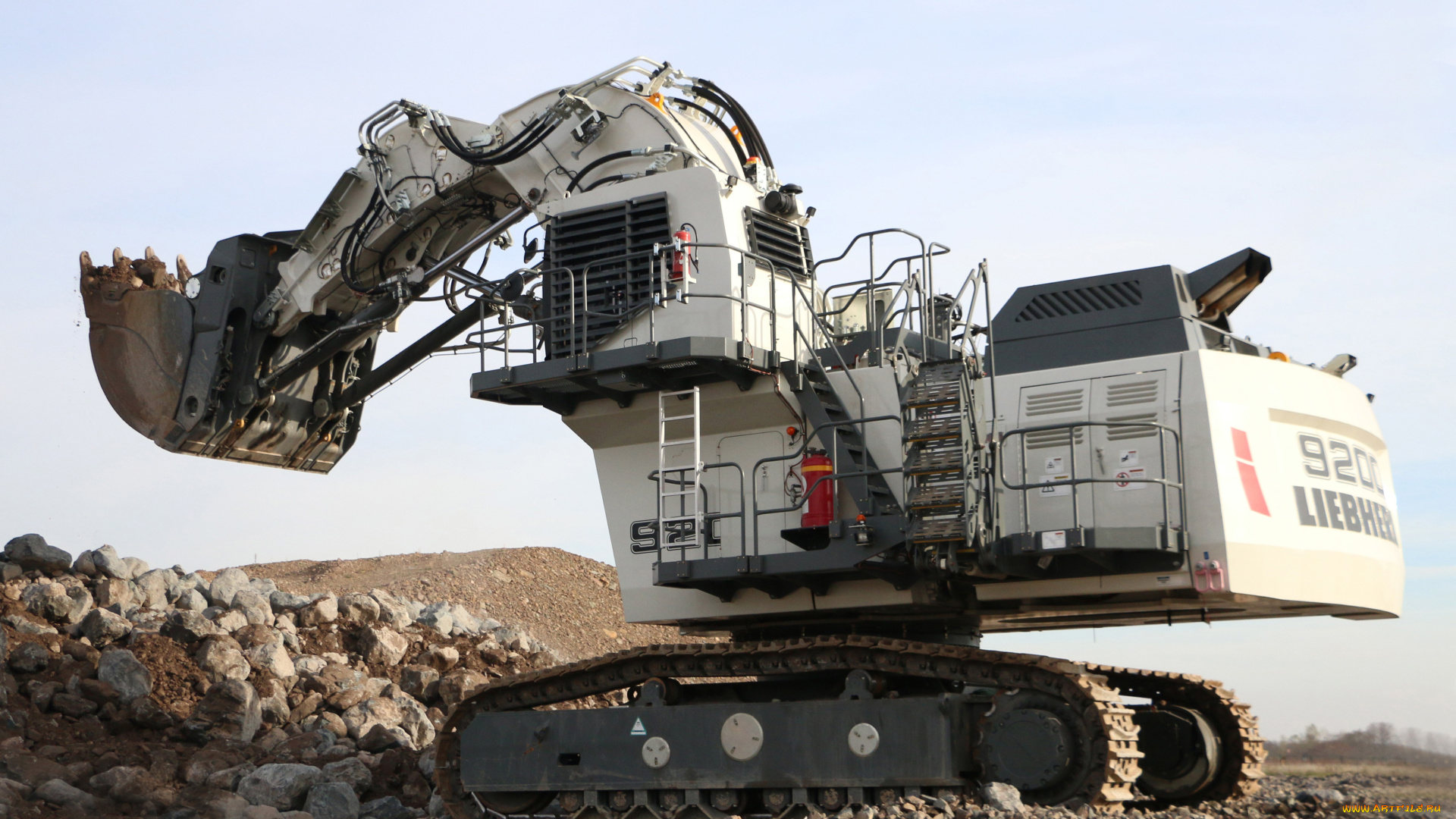 техника, экскаваторы, liebherr