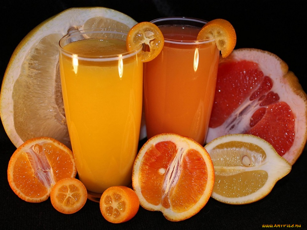 еда, цитрусы