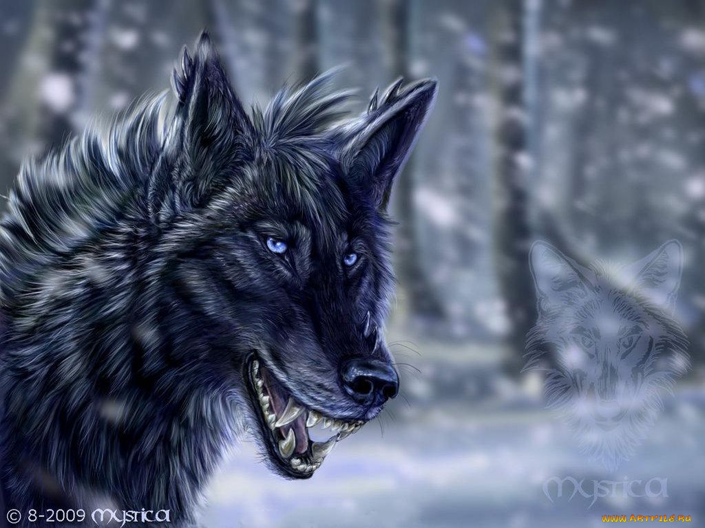 рисованные, животные