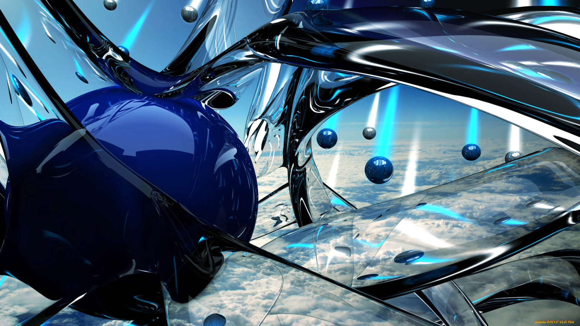 3д, графика, abstract, абстракции