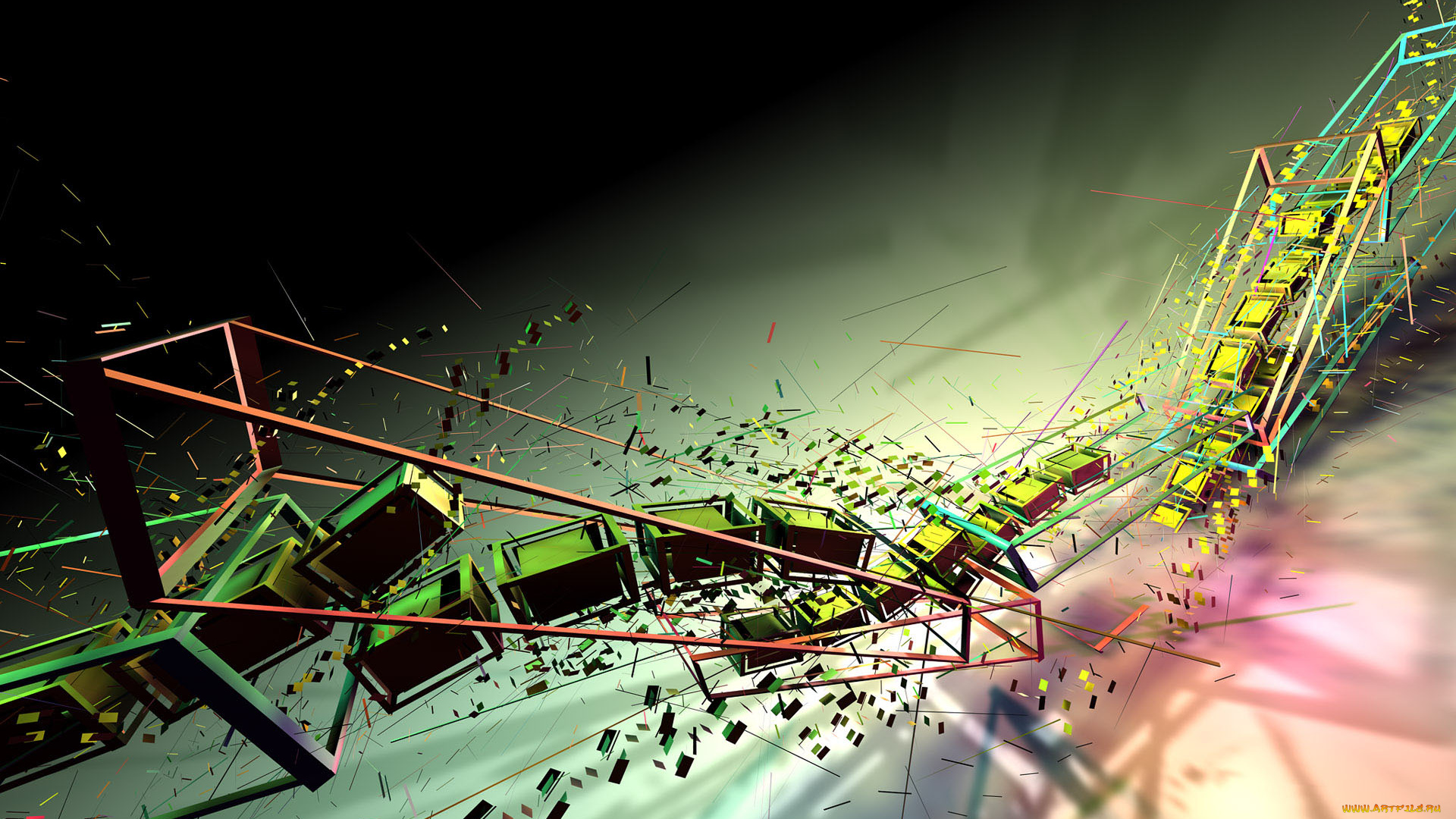 3д, графика, abstract, абстракции