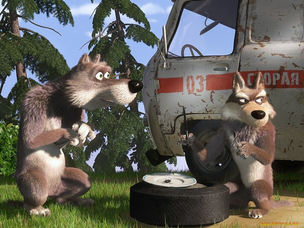 мультфильмы, маша, медведь