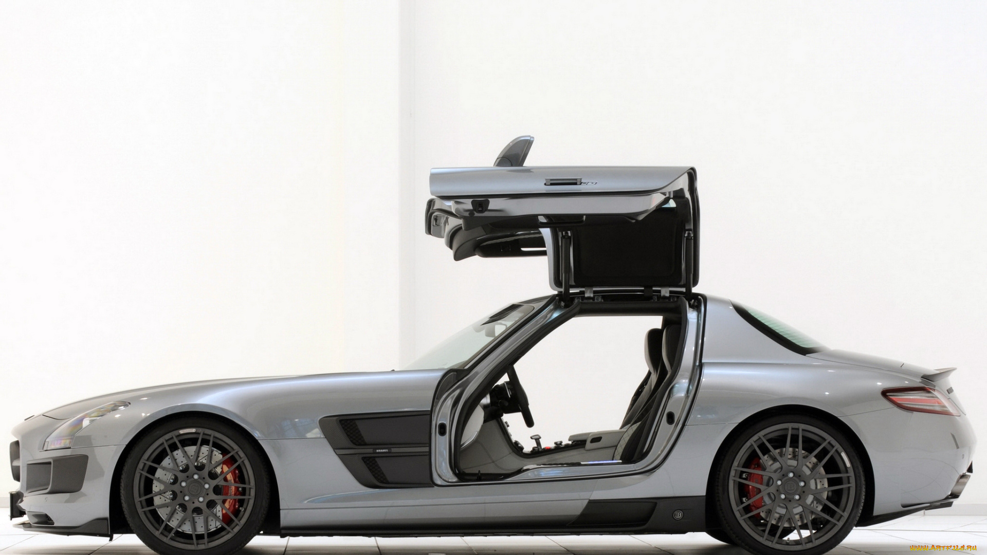 автомобили, brabus, sls, amg, gullwing, doors