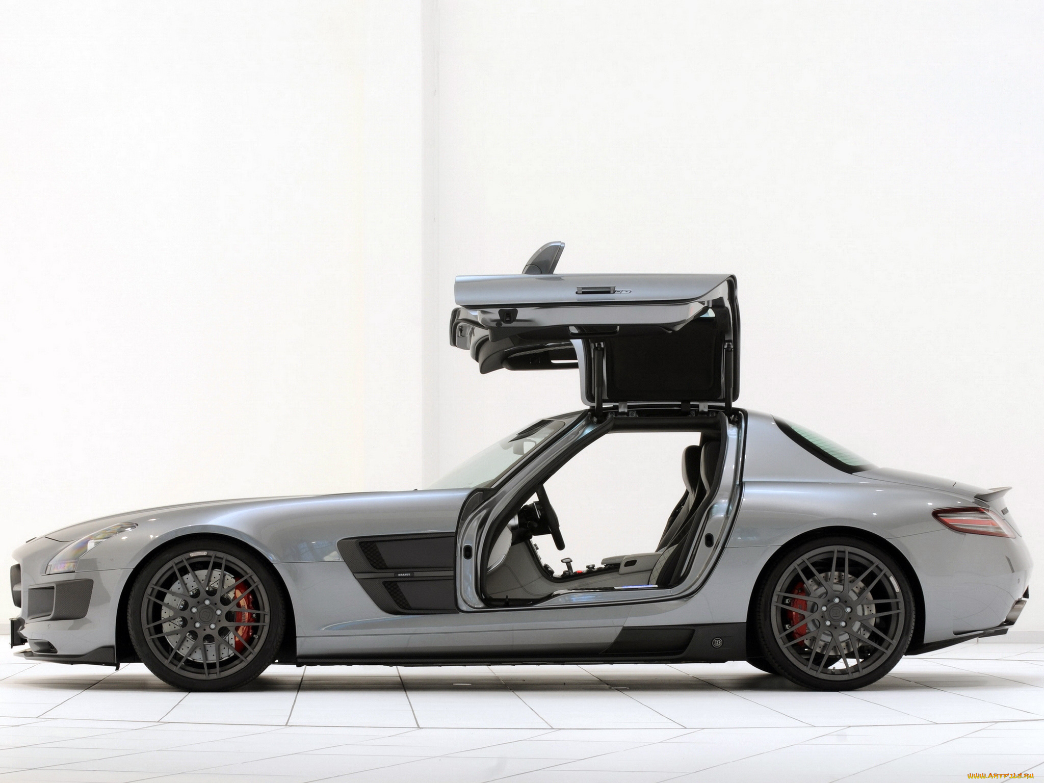 автомобили, brabus, sls, amg, gullwing, doors
