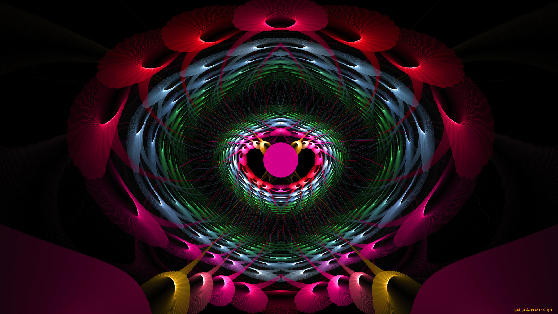 3д, графика, fractal, фракталы, цвета, фон, узор