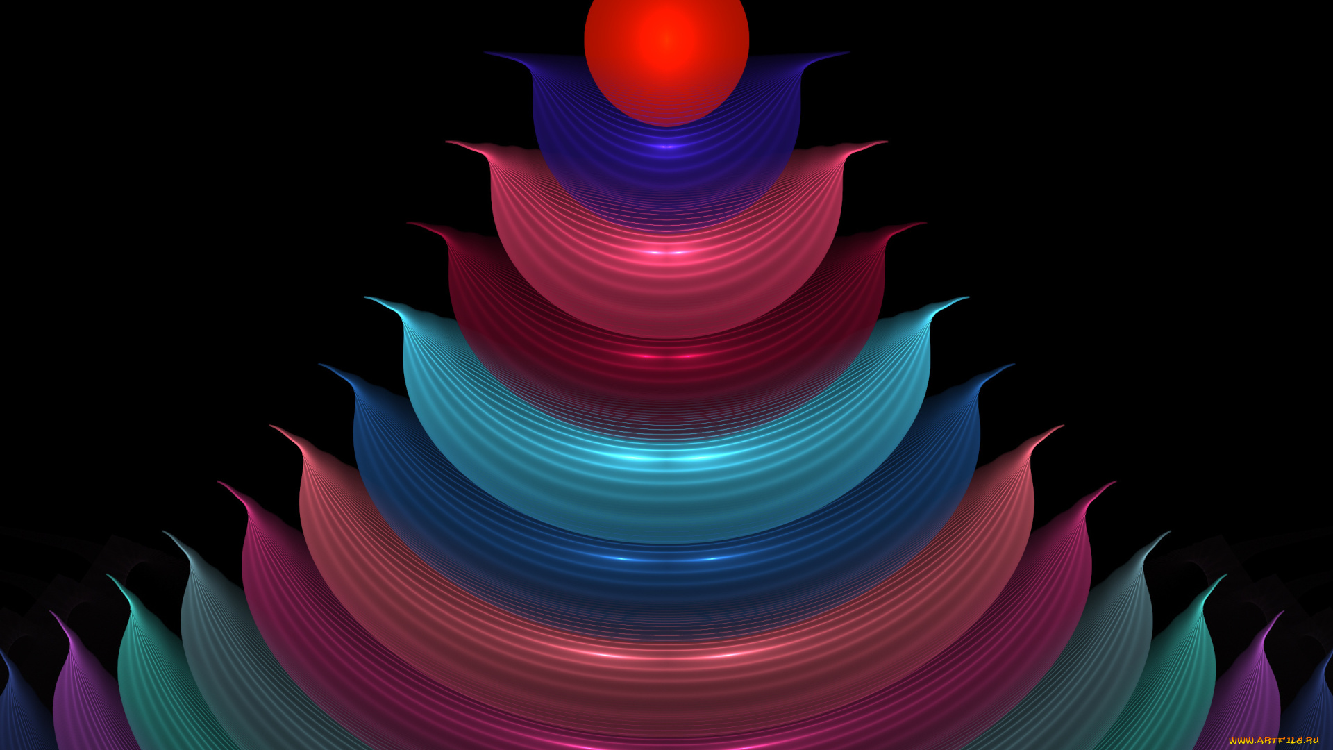 3д, графика, fractal, фракталы, цвета, фон, узор