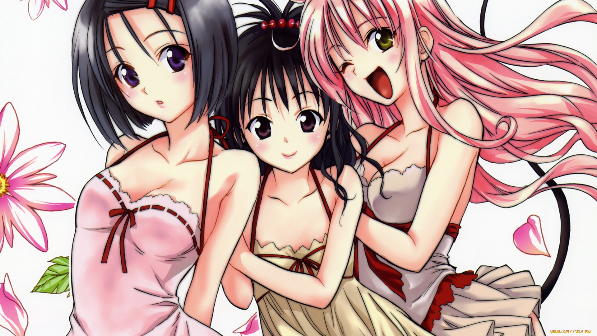 аниме, to, love, ru, девушки
