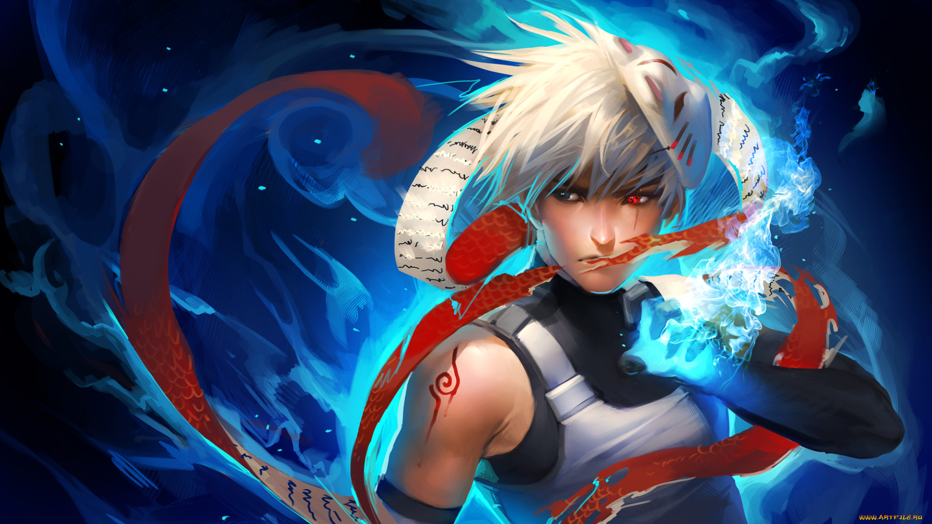 hatake, kakashi, аниме, naruto