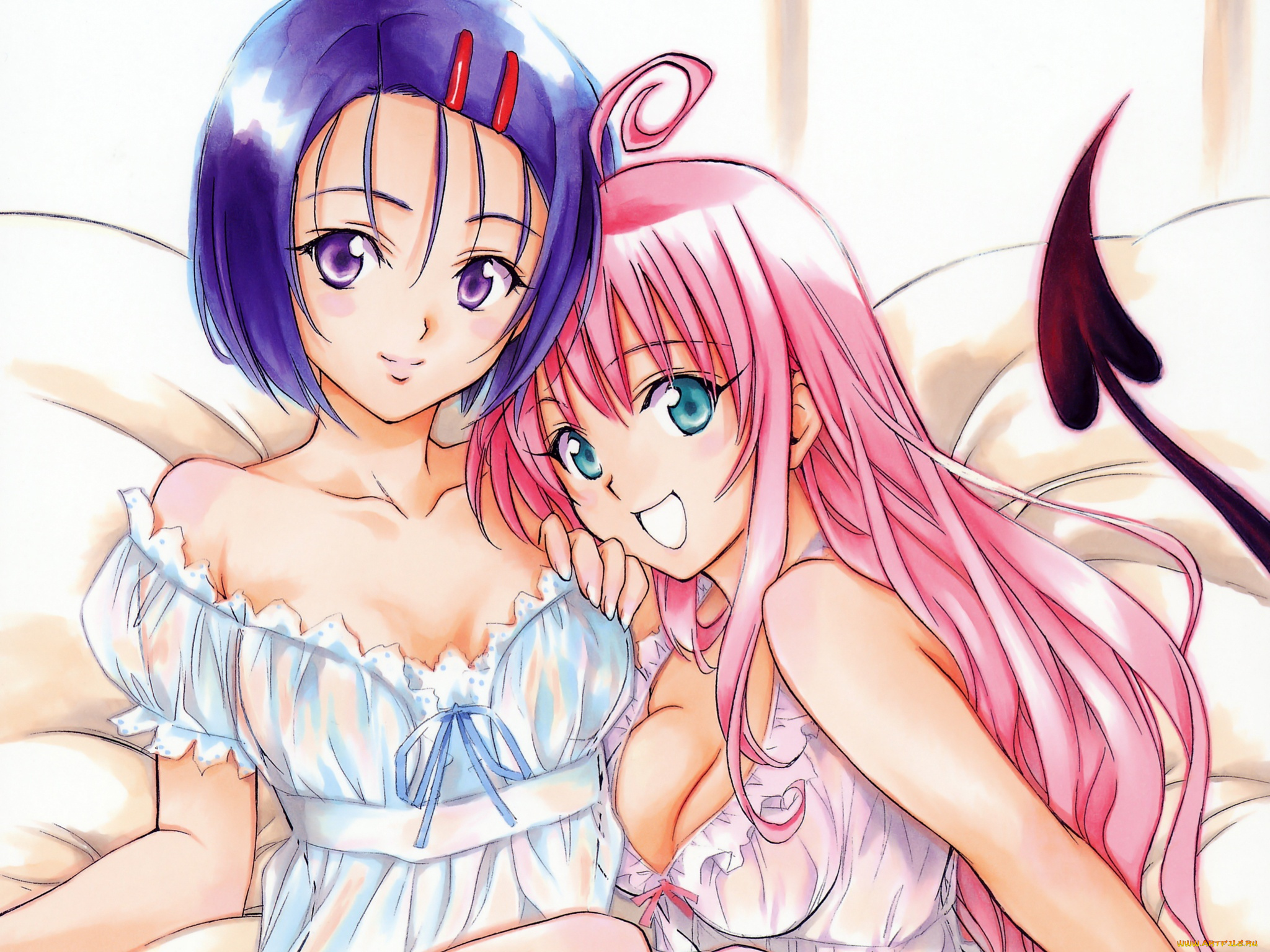 аниме, to, love, ru, девушки