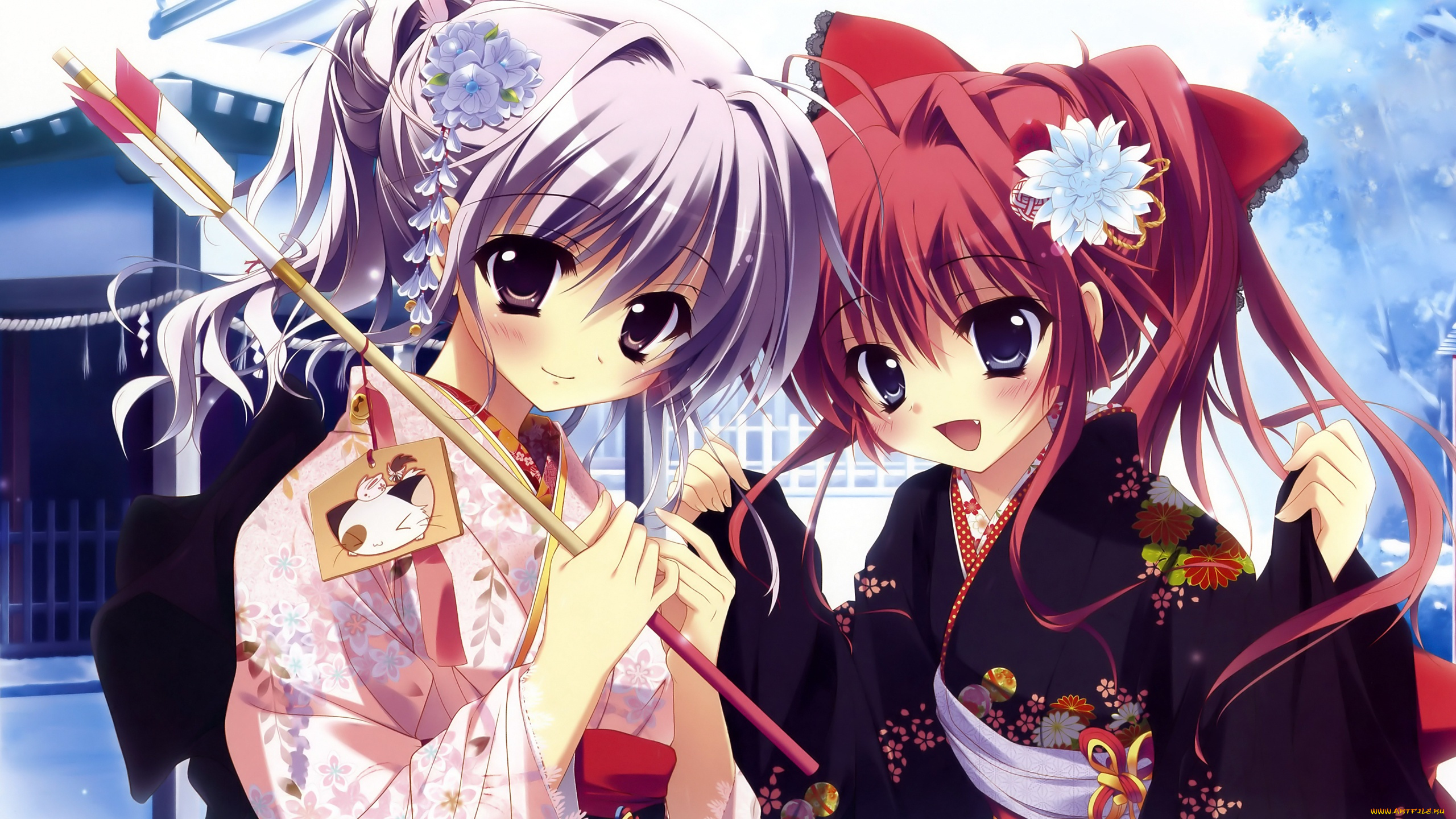 аниме, mashiro, iro, symphony, девушки