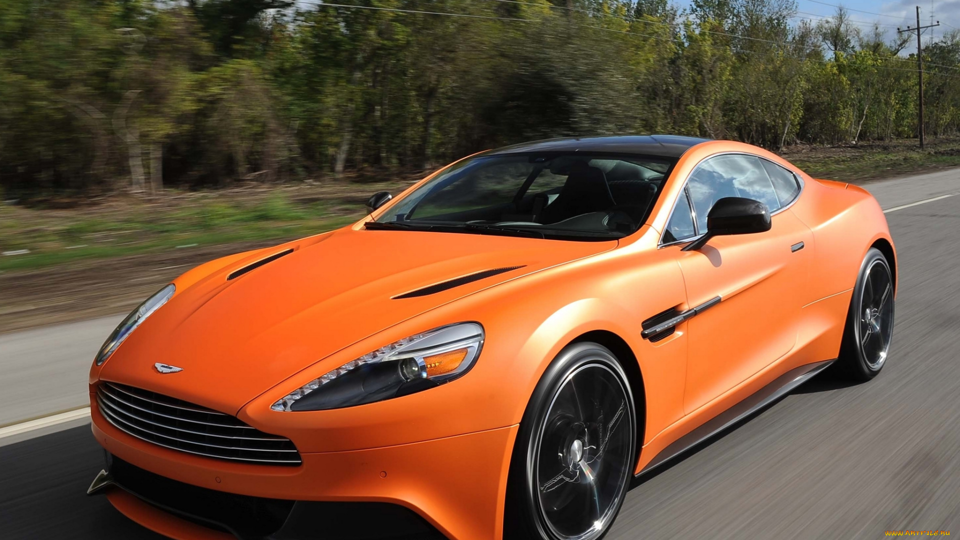 автомобили, aston, martin, скорость, передок, автомобиль, vanquish
