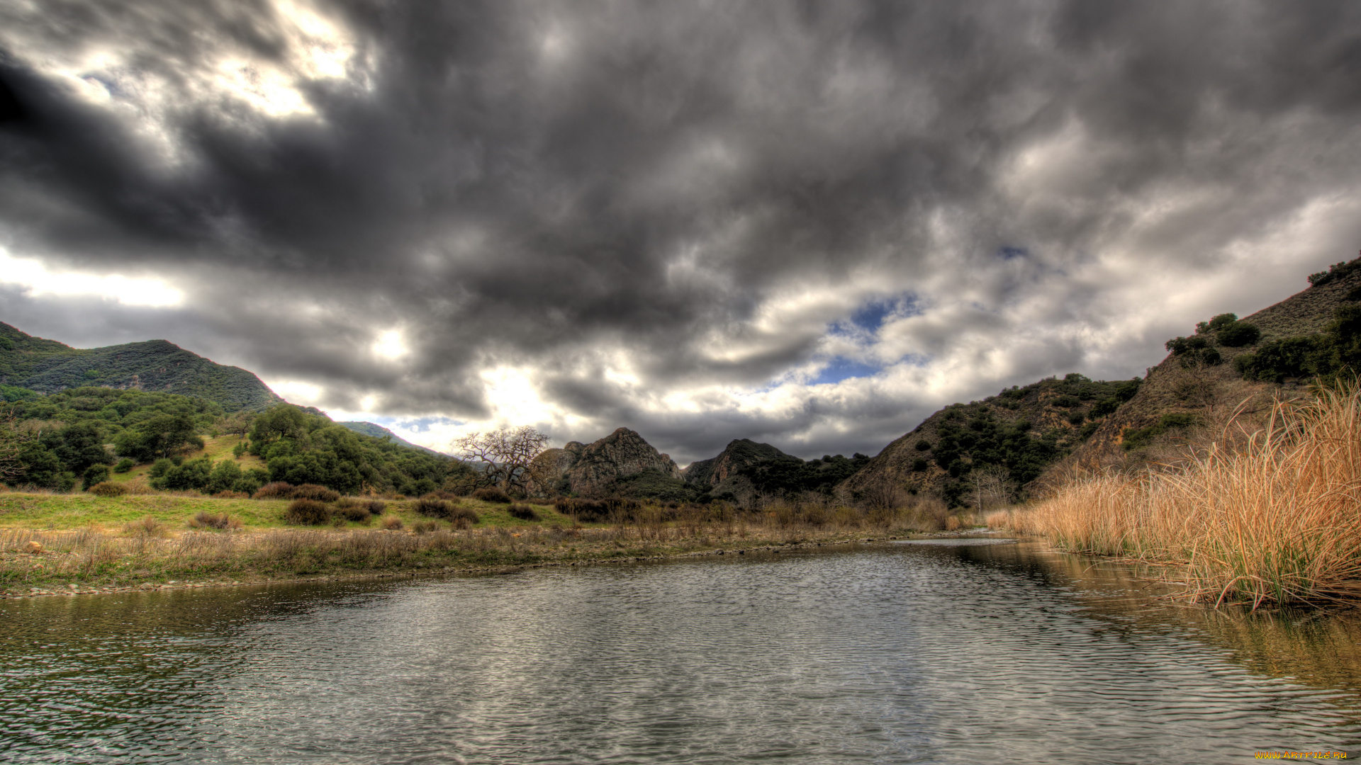 california, malibu, природа, реки, озера, пейзаж, река