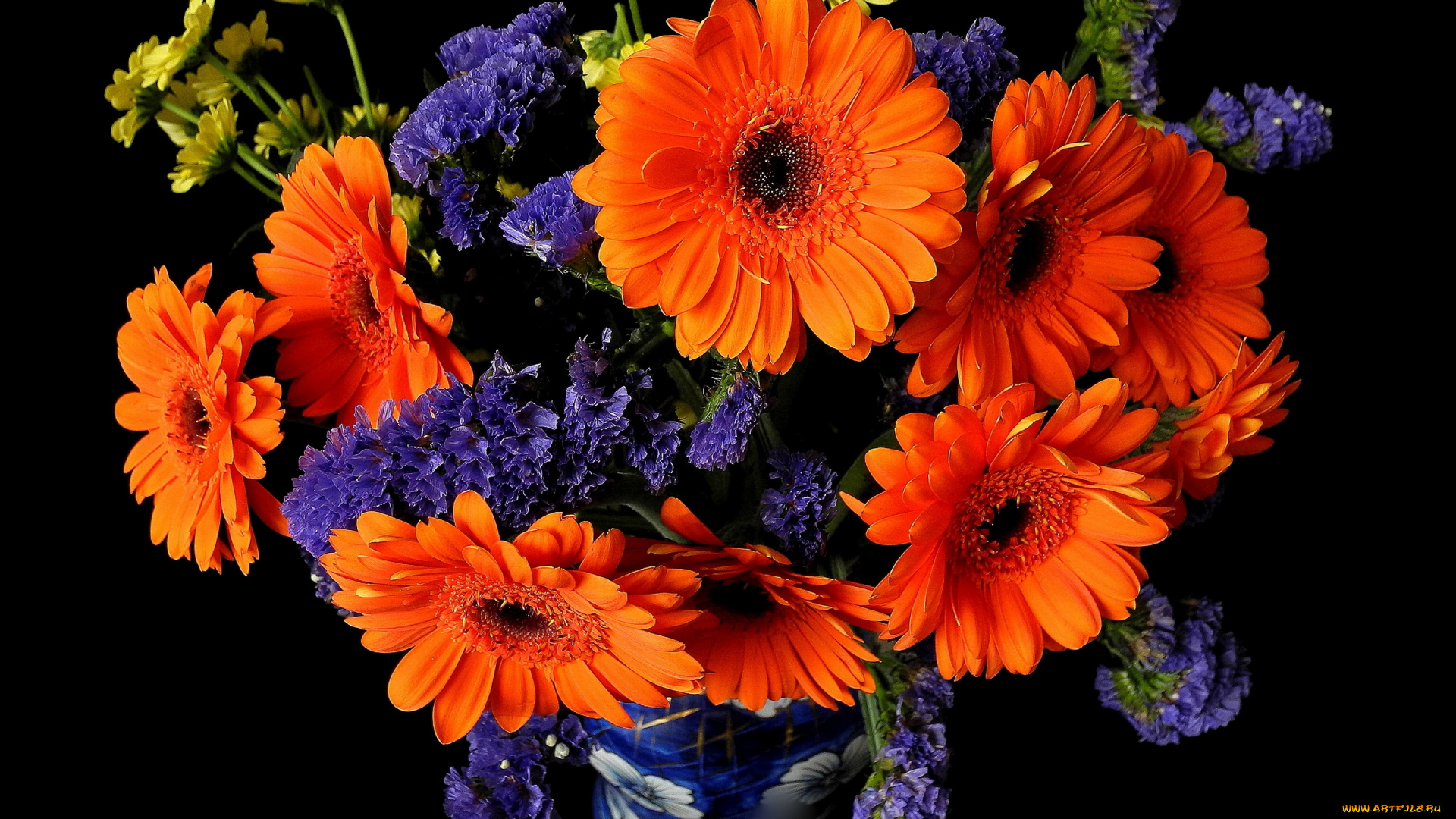 цветы, букеты, композиции, герберы, хризантемы